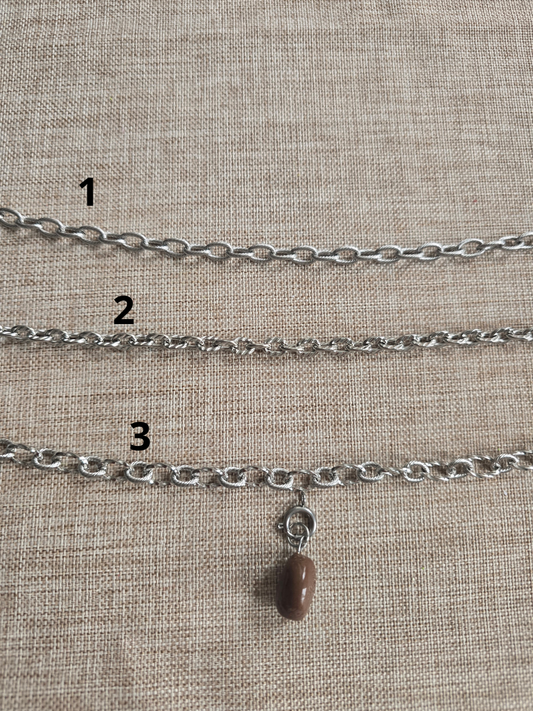 Chaine de colliers personnalisable avec fermoir Boué - DOREE ou ARGENTE