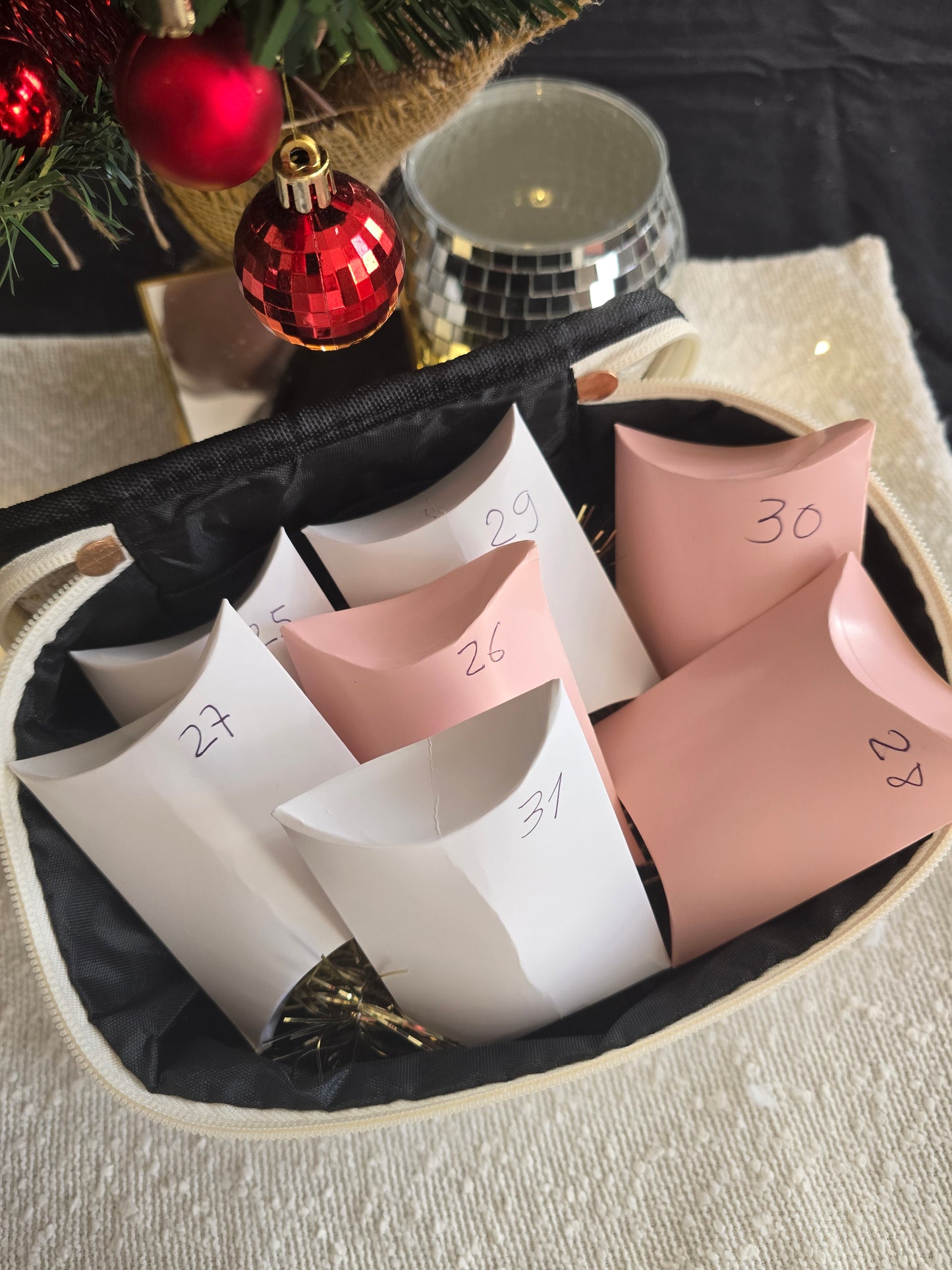 đ Calendrier de l'aprĂšs - trousse rouge đ