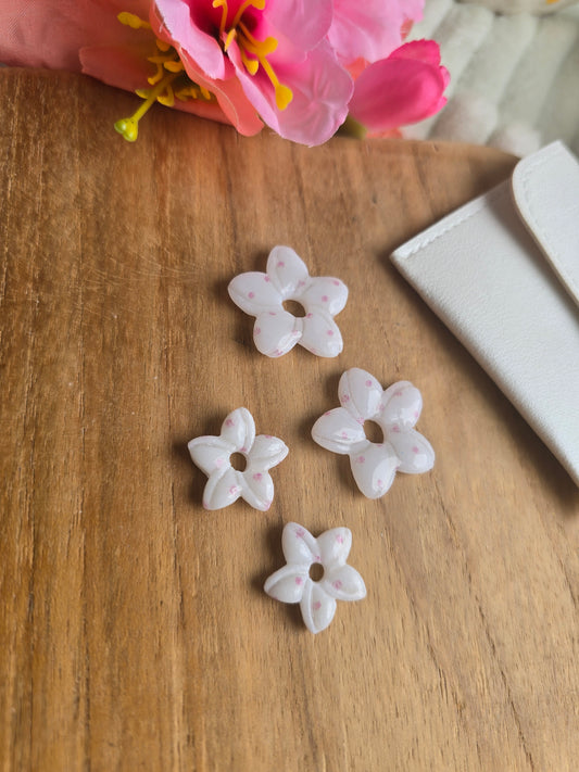 🌸Box Léonie blanc a pois rose 🌸