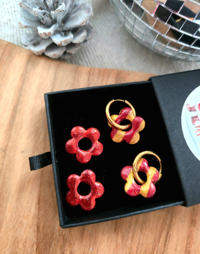 Box Jade noël - rouge et rouge rayé