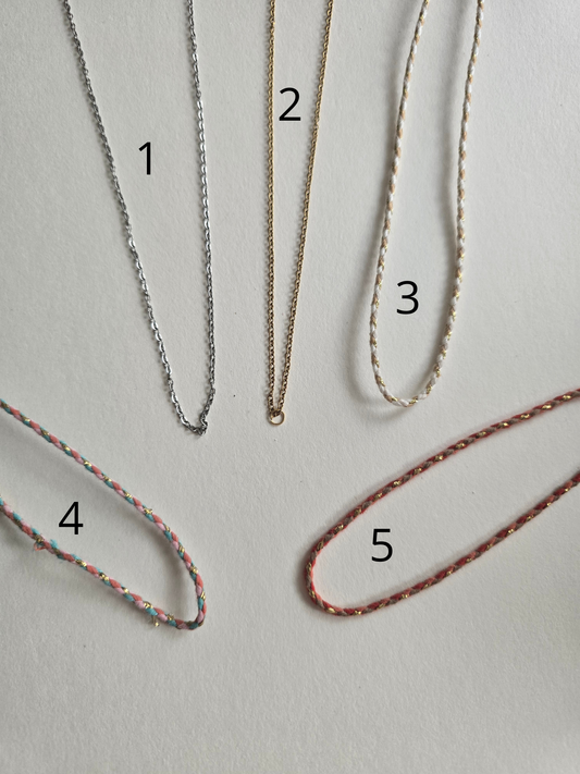 🌸Collier Léonie + rond personnalisable 🌸