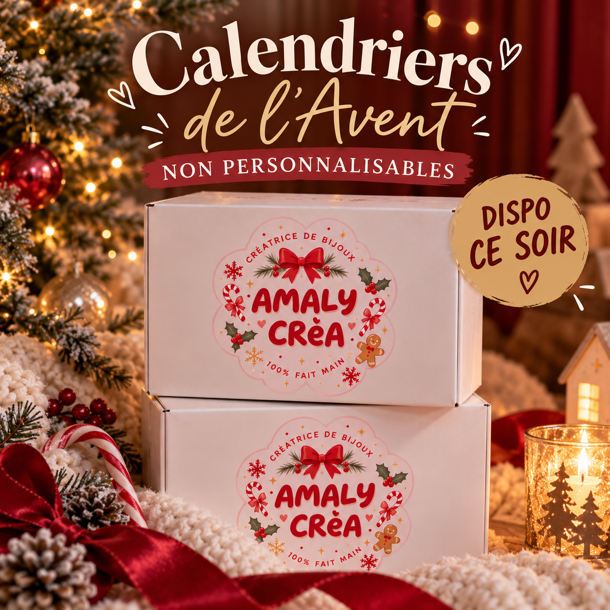 Calendrier de l’Avent bijoux – Surprise (12 ou 24 cases)