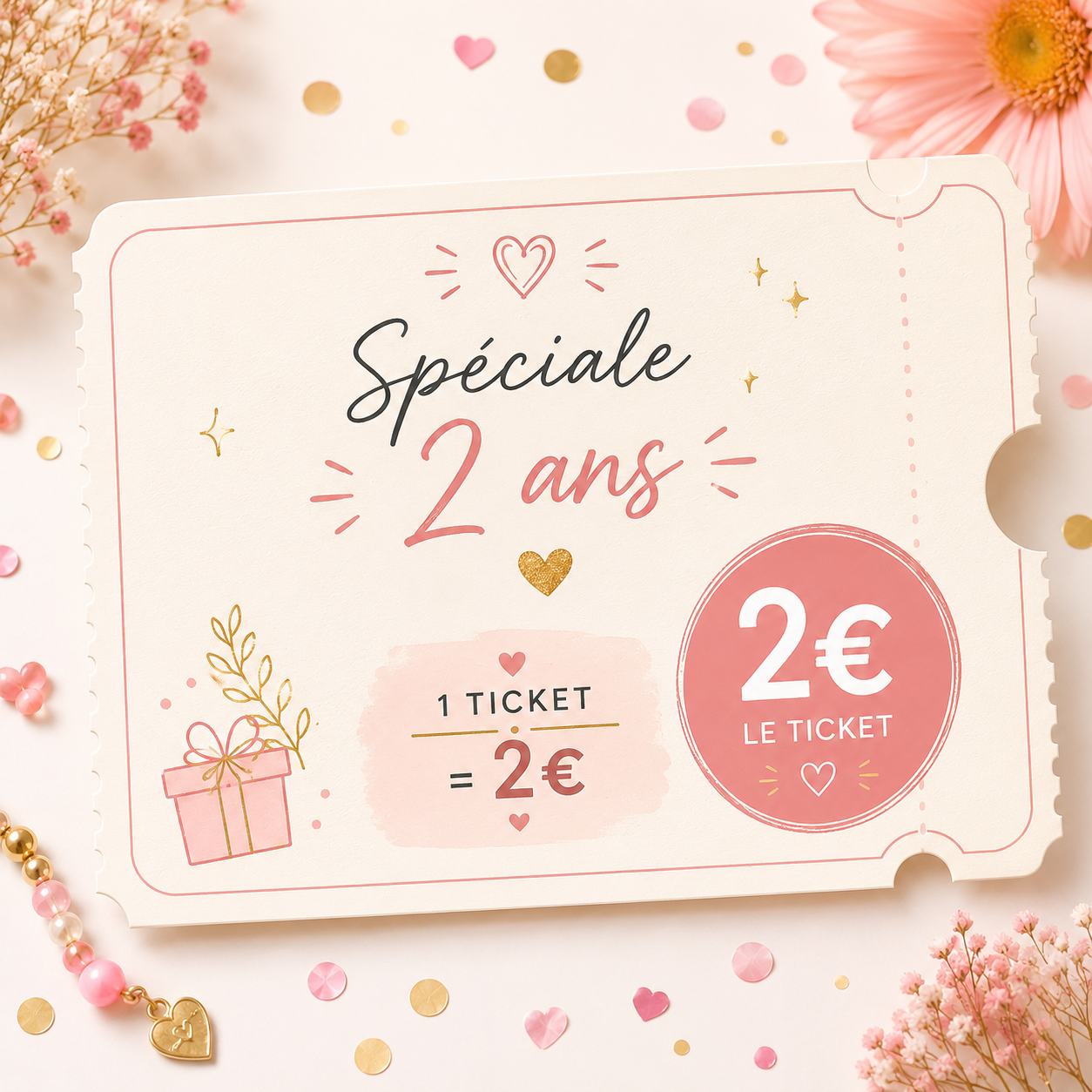 Ticket Anniversaire Surpriseđđ