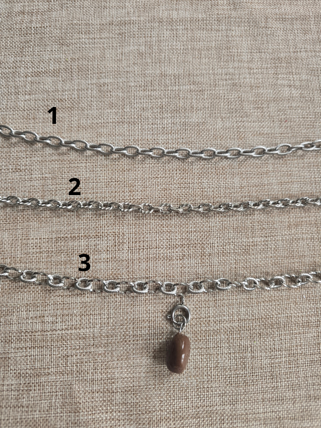 chaine de colliers personnalisable -  DOREE ou ARGENTE