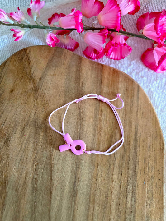 bracelet octobre rose