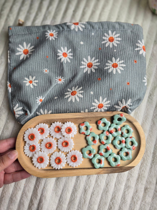 Box Trousse + maxi jade + marguerite  🌼