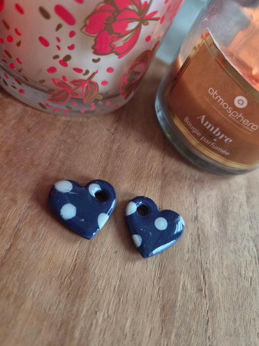 Lova bleu pois blanc
