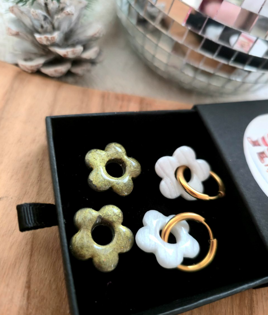 Box Jade noël - Bronze et blanc