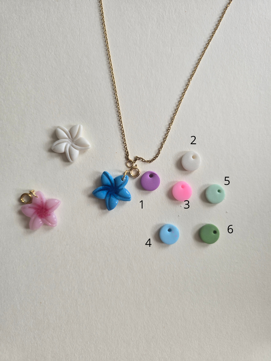 🌸Collier Léonie + rond personnalisable 🌸