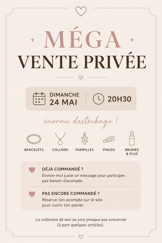 Accompte vente privée
