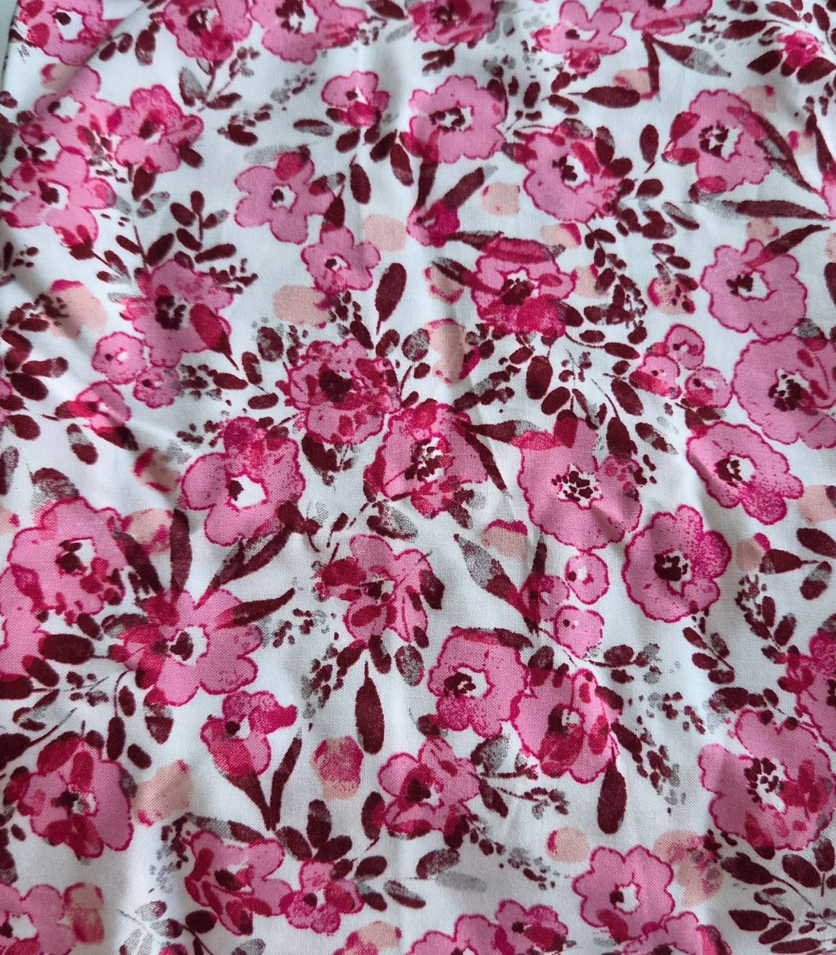 Fleurs roses aquarelle
