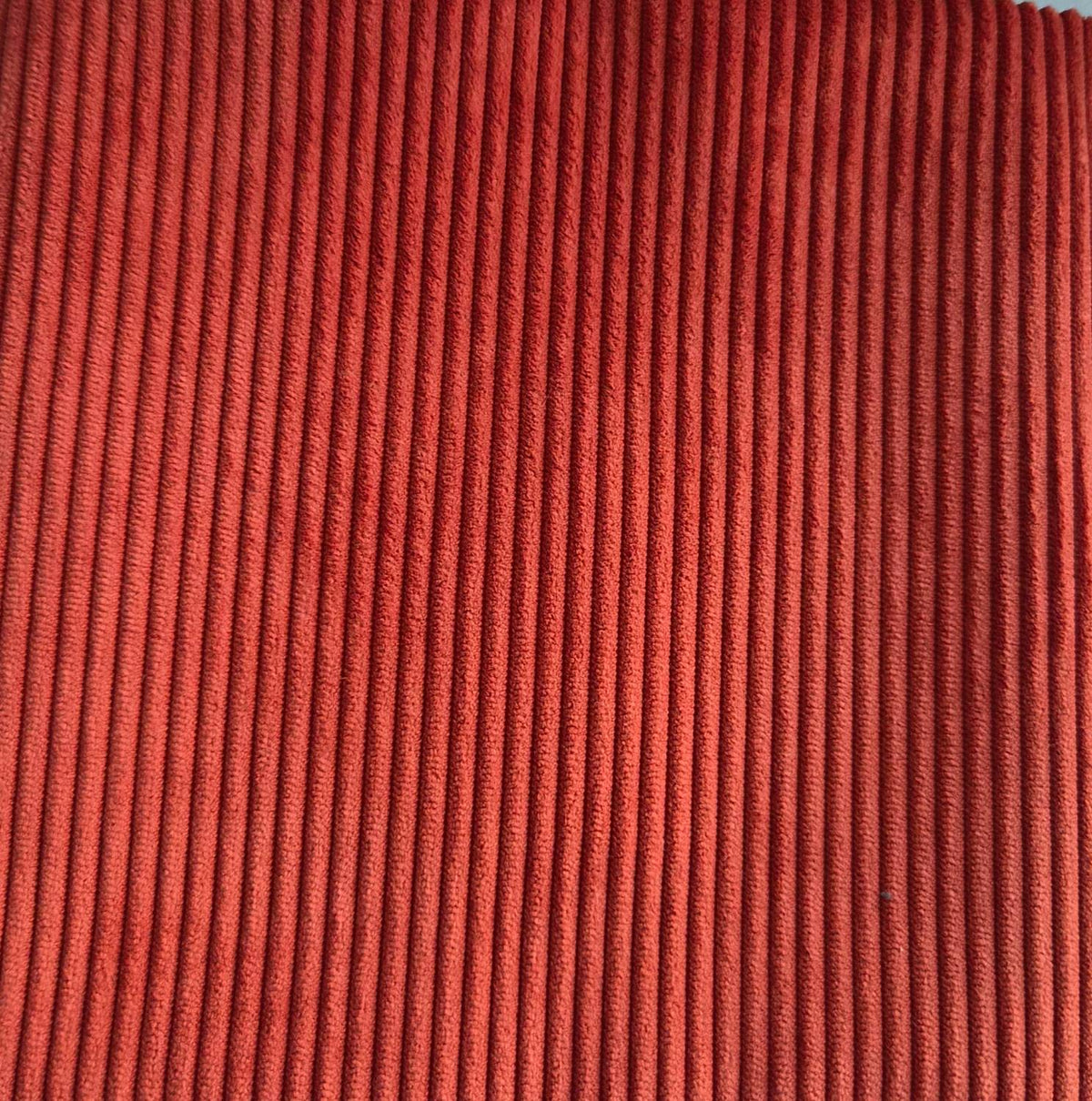 Velours côtelé terracotta